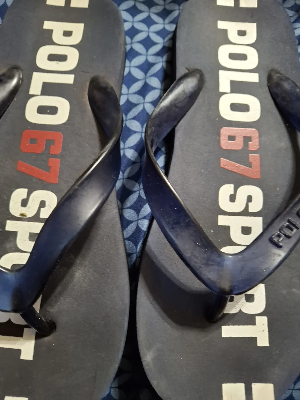 Lot of 2 Tommy Hilfiger & Polo Sport Ralph Lauren Sandals Flip Flops